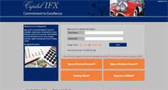 Desktop Screenshot of login.capitalifx.com