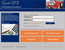 Tablet Screenshot of login.capitalifx.com